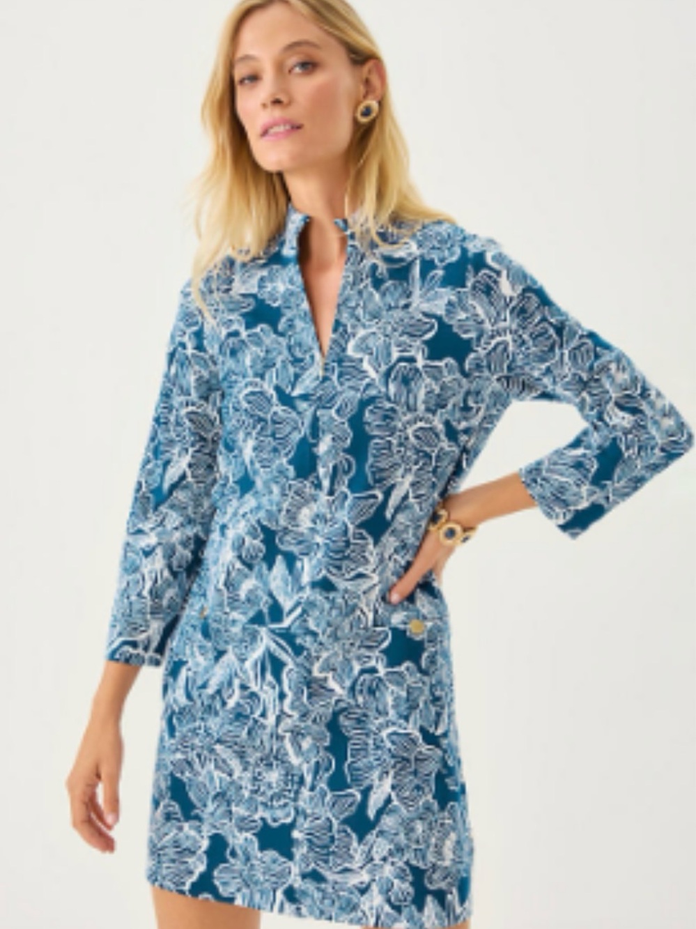 NWT Lilly Pulitzer Rosie Dress in Starlight Navy Unforgettable - XS